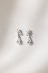 Celesta Bridal Earrings with Drop and Rhinestone