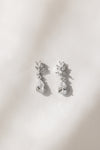 Celesta Bridal Earrings with Drop and Rhinestone
