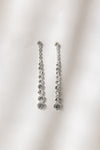 Mirella Bridal Long Earrings with Round Rhinestone