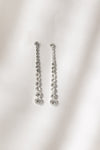 Mirella Bridal Long Earrings with Round Rhinestone