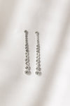Mirella Bridal Long Earrings with Round Rhinestone