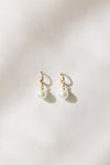 Solea Hoop Earrings with Freshwater Pearls