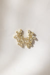 Isola Luxe Earrings with Leaf Rhinestone