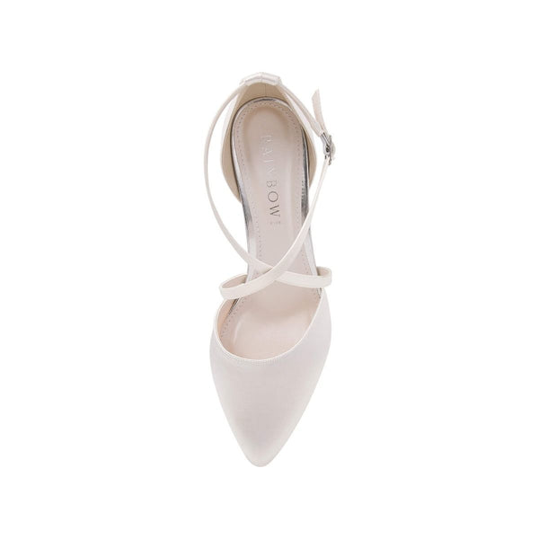 Hellen Ivory Satin - Bridal Shoes - Rainbow Club - ShoeStories