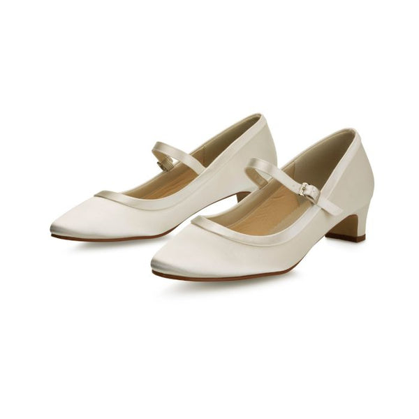 Larissa Ivory Satin -Bruidsschoenen-Rainbow Club-ShoeStories