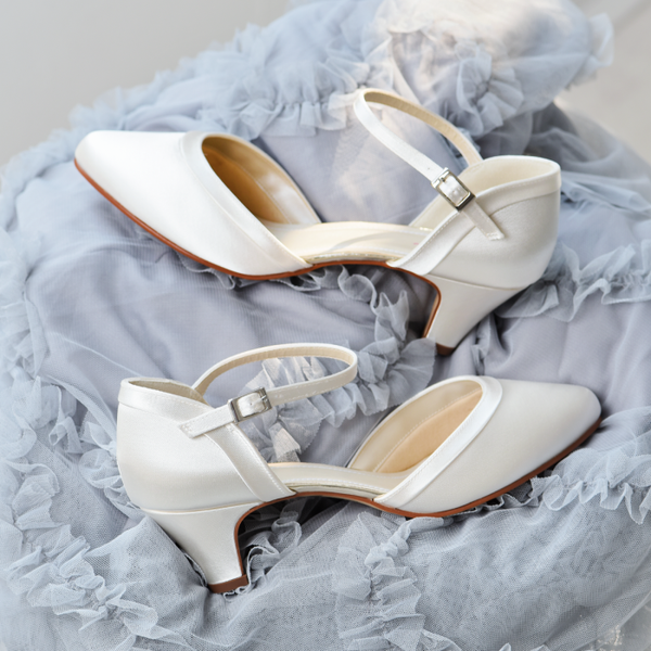 Letty Ivory Satin - Bridal Shoes - Rainbow Club - ShoeStories
