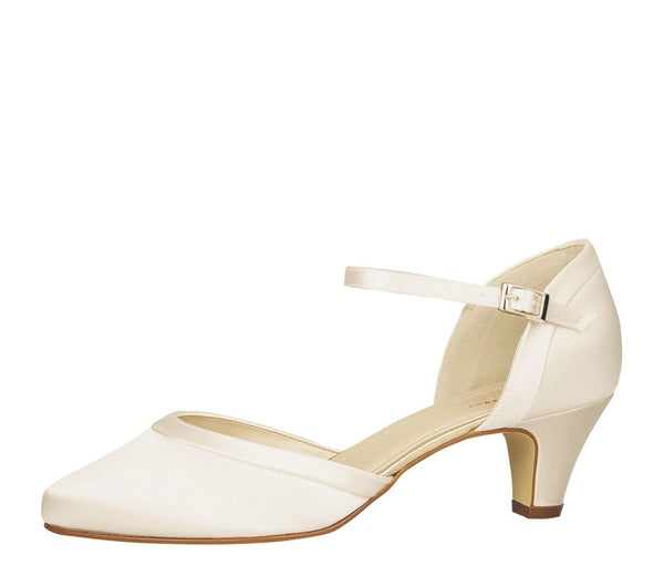 Letty Ivory Satin - Bridal Shoes - Rainbow Club - ShoeStories