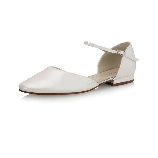 Little Rosie Ivory Leather Look - Brautschuhe - Rainbow Club - ShoeStories