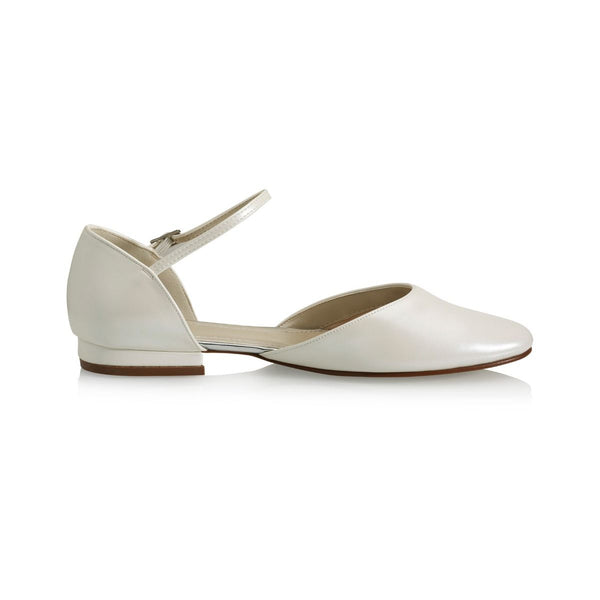 Little Rosie Ivory Leather Look - Brautschuhe - Rainbow Club - ShoeStories