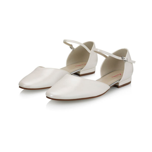 Little Rosie Ivory Leather Look - Brautschuhe - Rainbow Club - ShoeStories