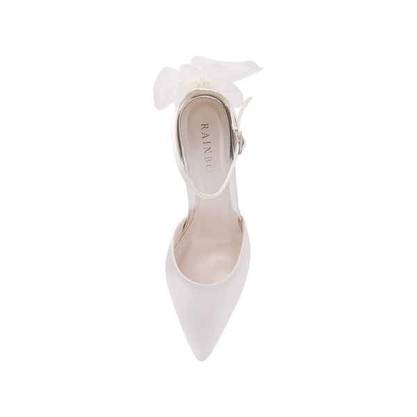 Rafaelle Ivory Satin - Bridal Shoes - Rainbow Club - ShoeStories