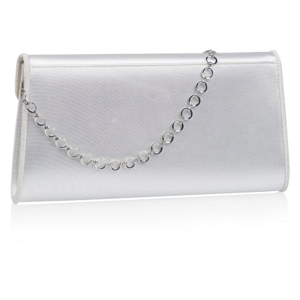 Saskia Elfenbein Satin/ Feiner Glitzer