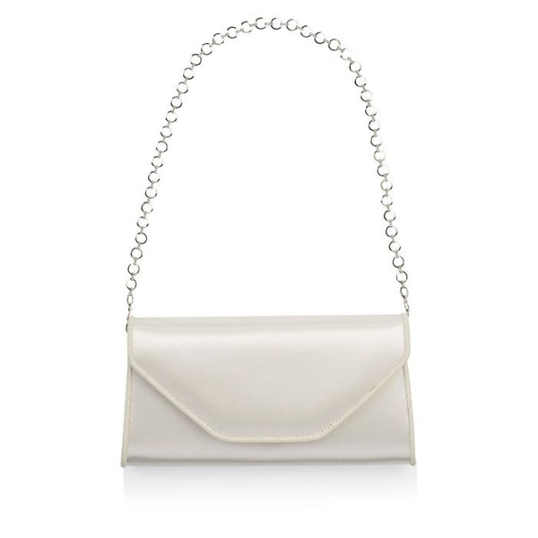 Saskia Elfenbein Satin/ Feiner Glitzer