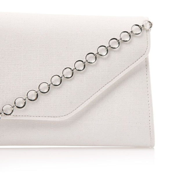 Saskia Off-White Metallic