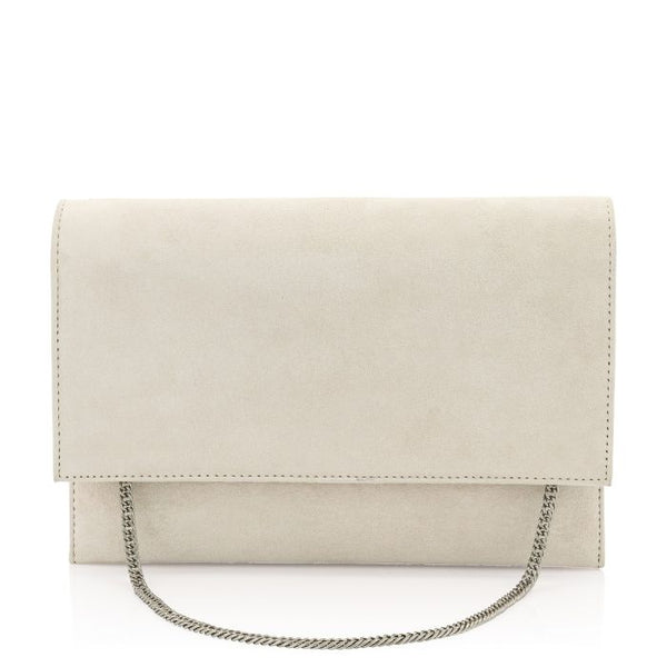 Sherra Off-White Suede Leather