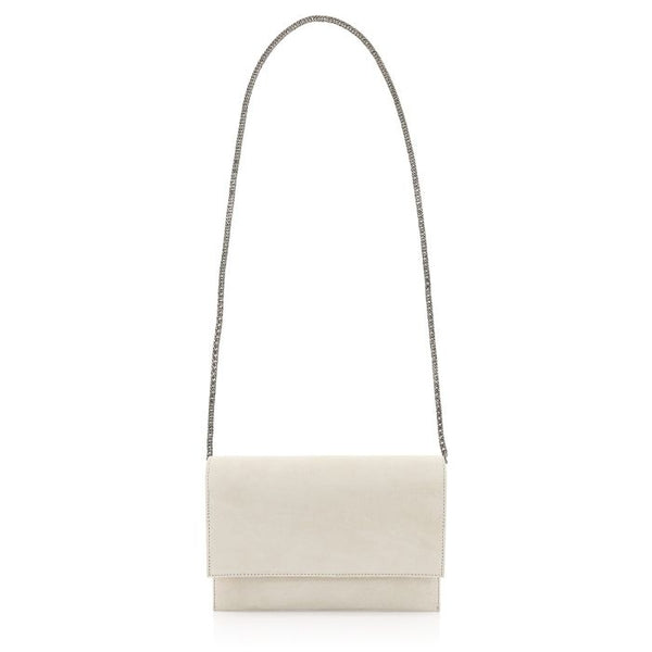 Sherra Off-White Suede Leather