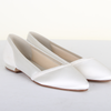 Belina Ivory Satin/Off - White Fi. Glitter - Bridal Shoes - Rainbow Club - ShoeStories