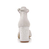 Bryoni Off - White Suede (Leather) - Glitter Pearls
