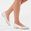 Belina Ivory Satin/Off - White Fi. Glitter - Bridal Shoes - Rainbow Club - ShoeStories