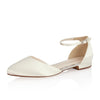 Khloe Ivory Satin - Bridal Shoes - Rainbow Club - ShoeStories
