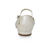 Little Rosie Ivory Leather Look - Bridal Shoes - Rainbow Club - ShoeStories