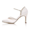 Rania Ivory Satin/ Silver Fine Glitter
