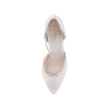 Rania Ivory Satin/ Silver Fine Glitter
