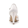 Rania Ivory Satin/ Silver Fine Glitter