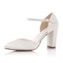 Josi Ivory Satin/ Off-White Fine Glitter