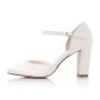 Josi Ivory Satin/ Off-White Fine Glitter