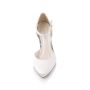 Josi Ivory Satin/ Off-White Fine Glitter